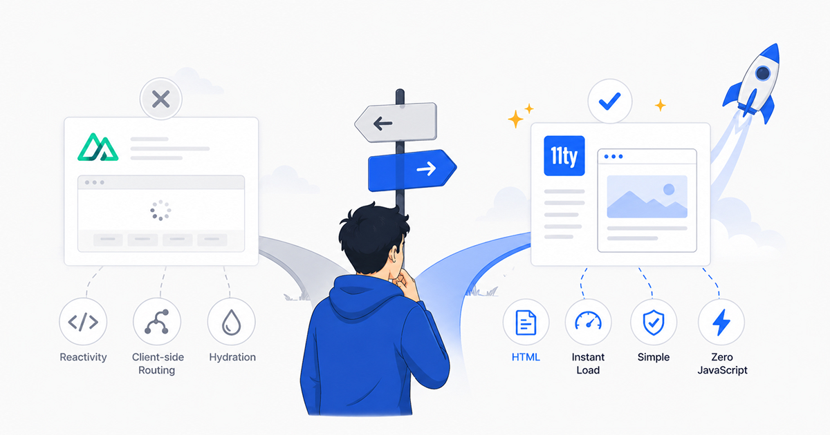 Why I Chose Eleventy Over Nuxt for My Own Website